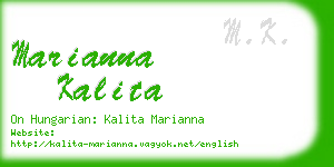 marianna kalita business card